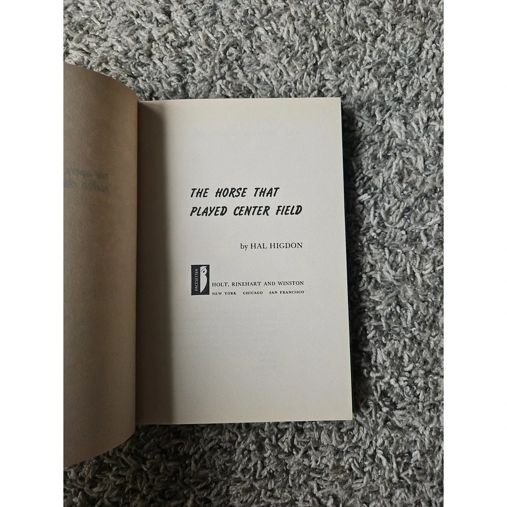 The Horse That‎ Played Center Field Hal Higdon (Hardcover, 1969) Baseball Ist Ed